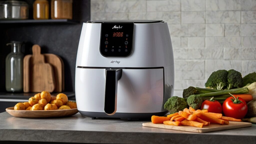 airfryer para cozinhar vegetais sem óleo