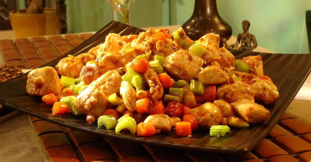 frango xadrez na airfryer