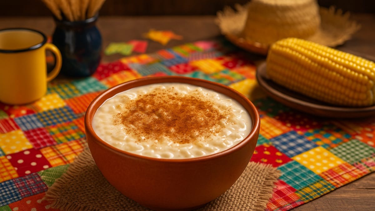 Receita de Canjica Cremosa para Festa Junina