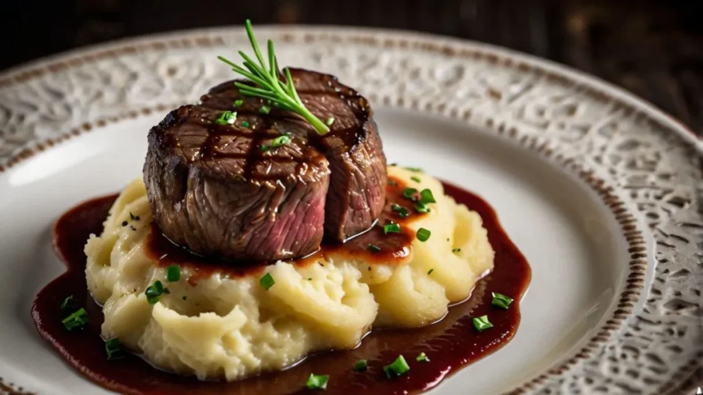Receita de Jantar do Dia dos Namorados para Fazer em Casa: Filé Mignon ao Molho de Vinho com Purê de Batata Rústico