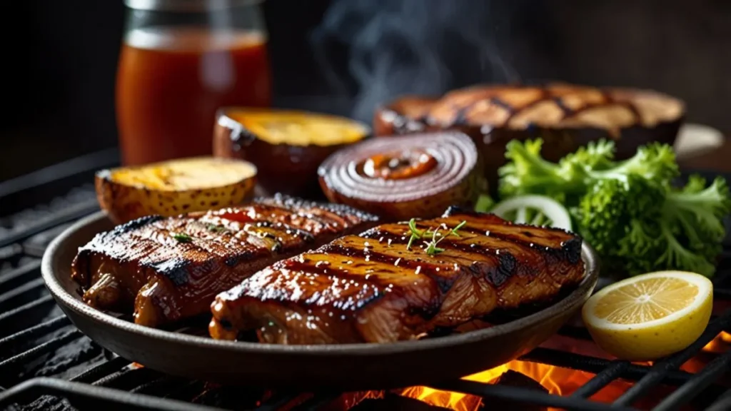 churrasco brasileiro de domingo