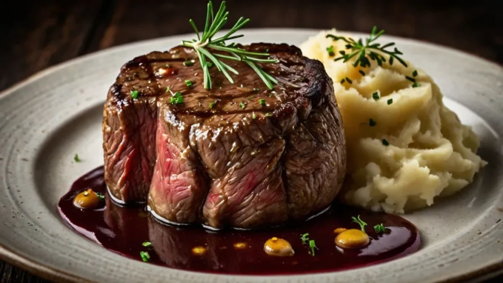 Receita de Jantar do Dia dos Namorados para Fazer em Casa Filé Mignon ao Molho de Vinho com Purê de Batata Rústico - Jantar de dia dos Namorados
