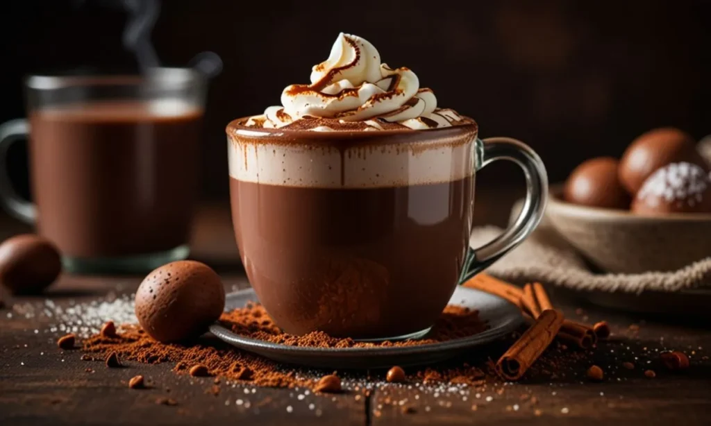Chocolate Quente com Paçoca