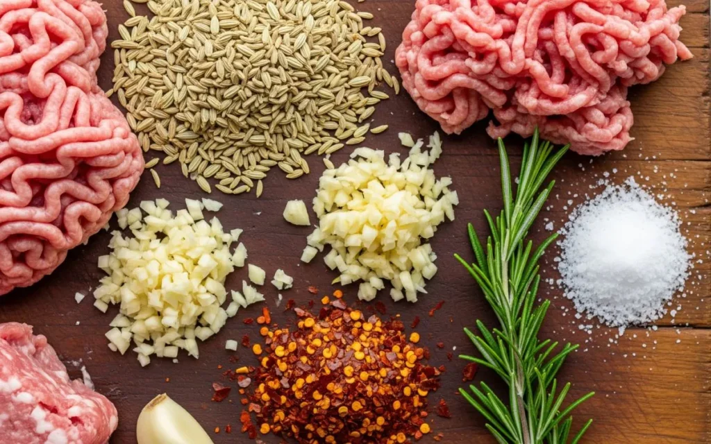 Ingredientes Linguiça Toscana na Airfryer