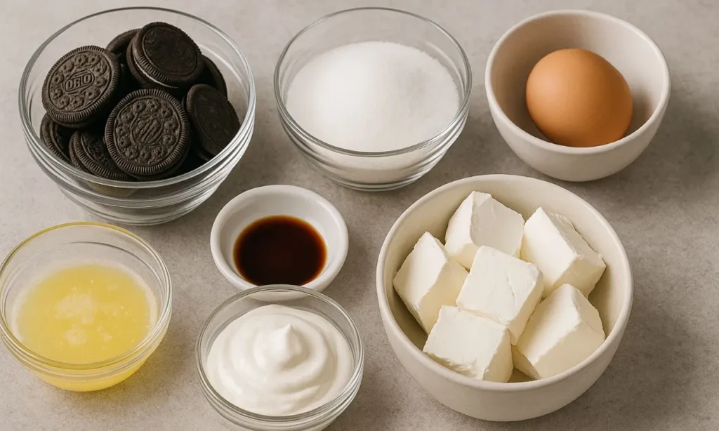 Ingredientes para Torta de Oreo Mais Fácil e Irresistível!