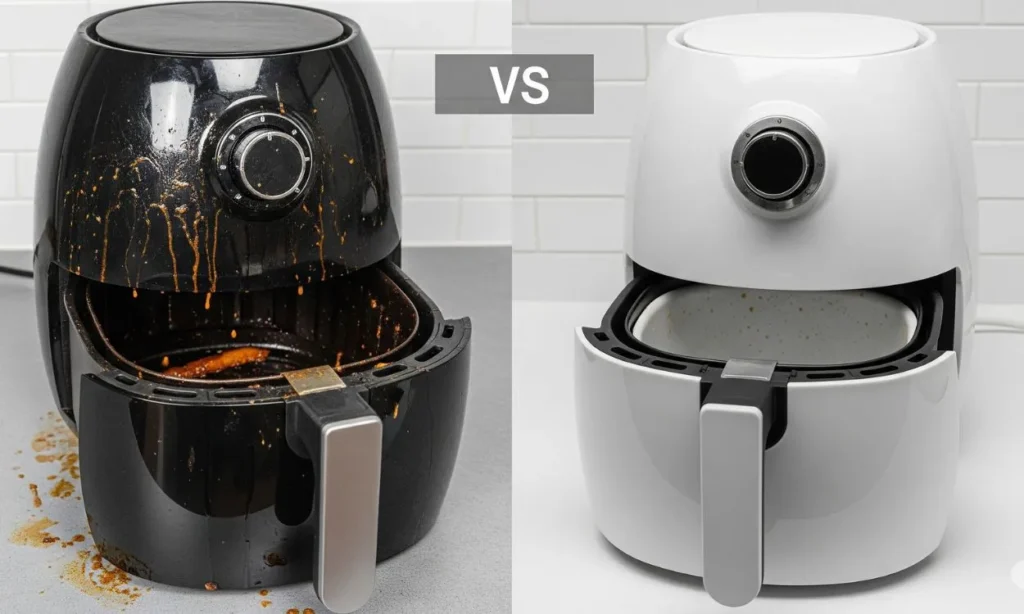 limpar sua airfryer pode virar um pesadelo