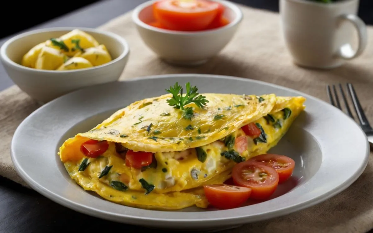 Omelete Recheado na Airfryer Receita Rápida e Deliciosa em 20 Minutos