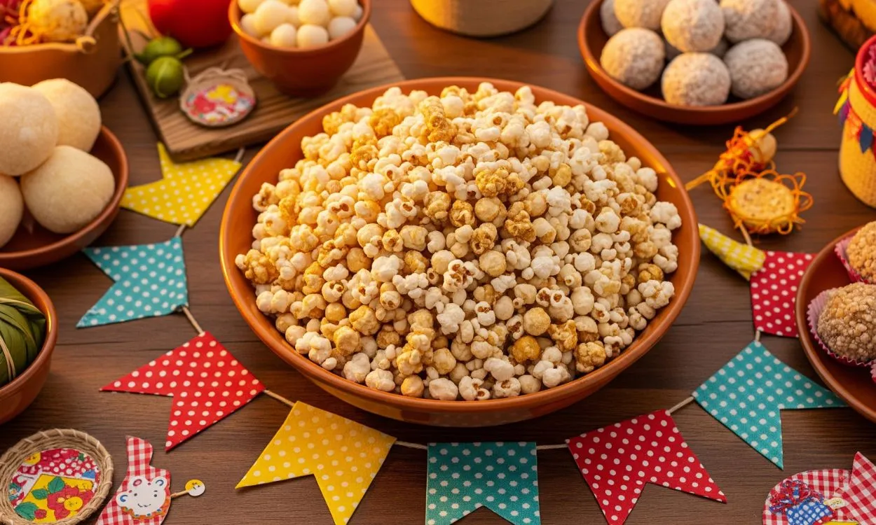 Pipoca Doce de São João 5 Passos para Fazer em Casa que fica igual na Ana Maria Braga