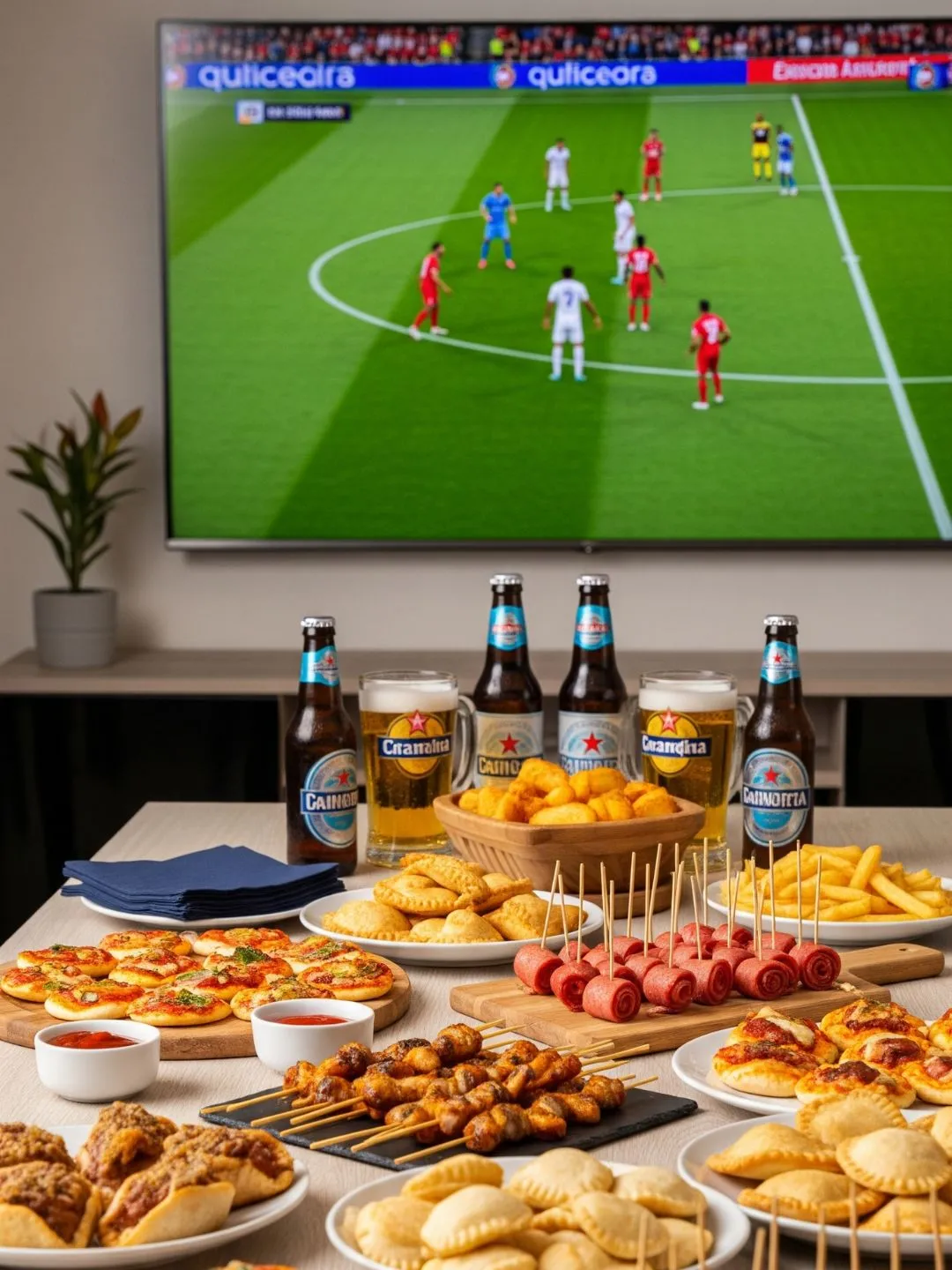 receitas práticas para fazer em dias de jogo de futebol