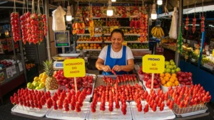 mulher tendo lucro com morango do amor, aprenda a lucrar com morango do amor