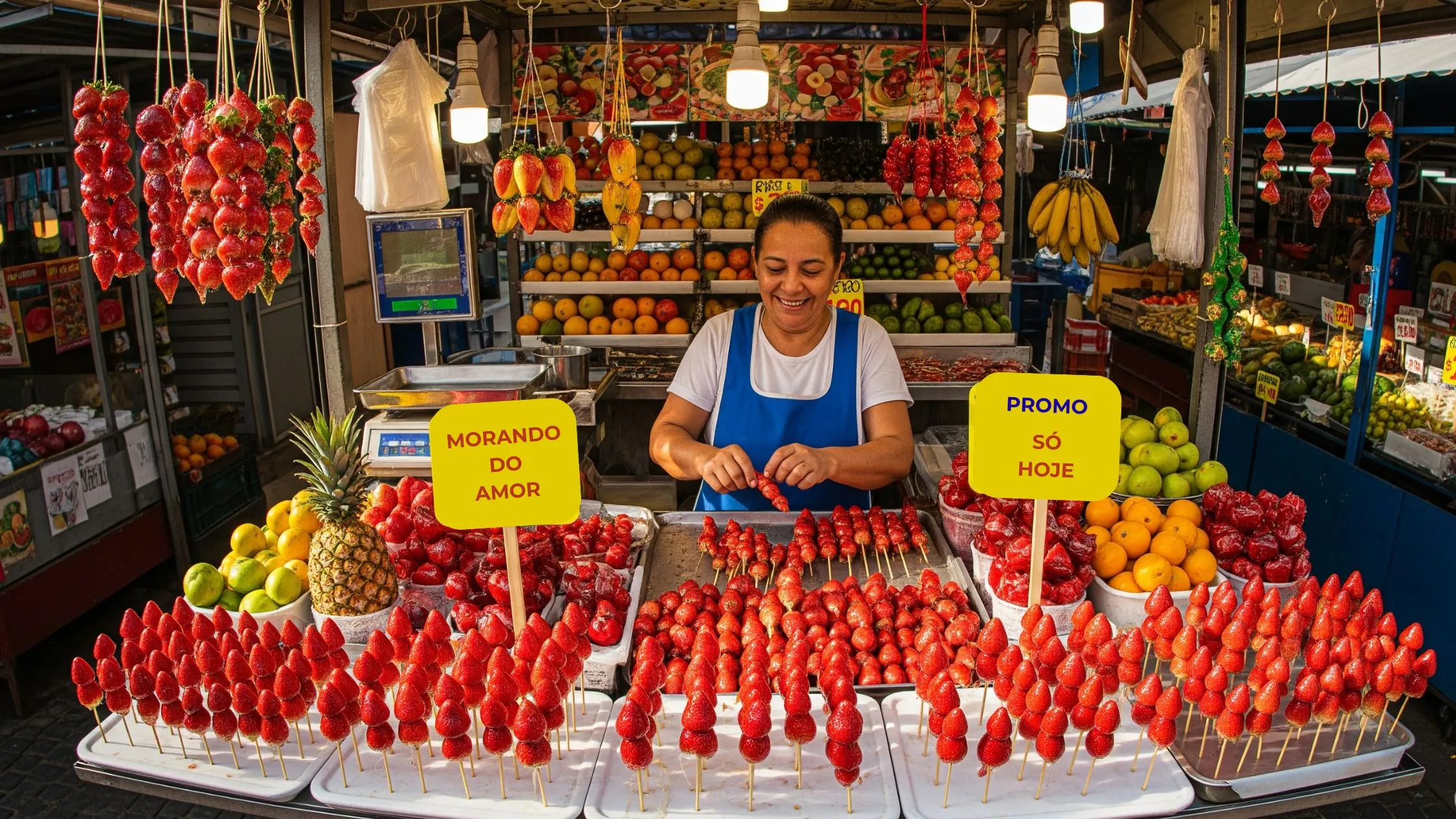 mulher tendo lucro com morango do amor, aprenda a lucrar com morango do amor