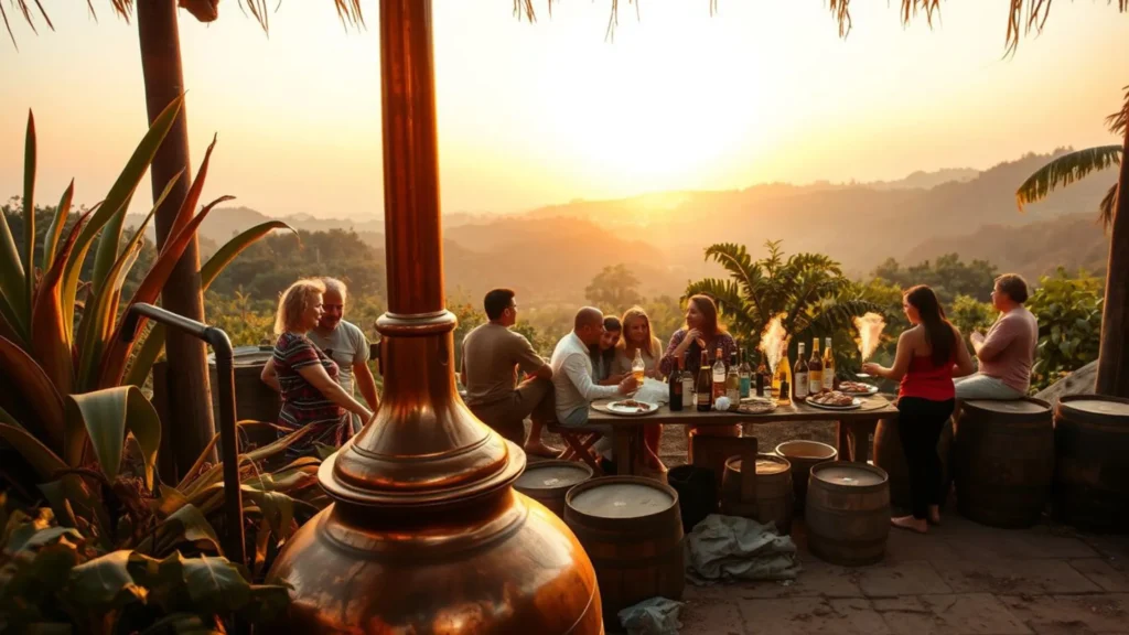 É comum servir cachaça em encontros sociais e festas familiares.